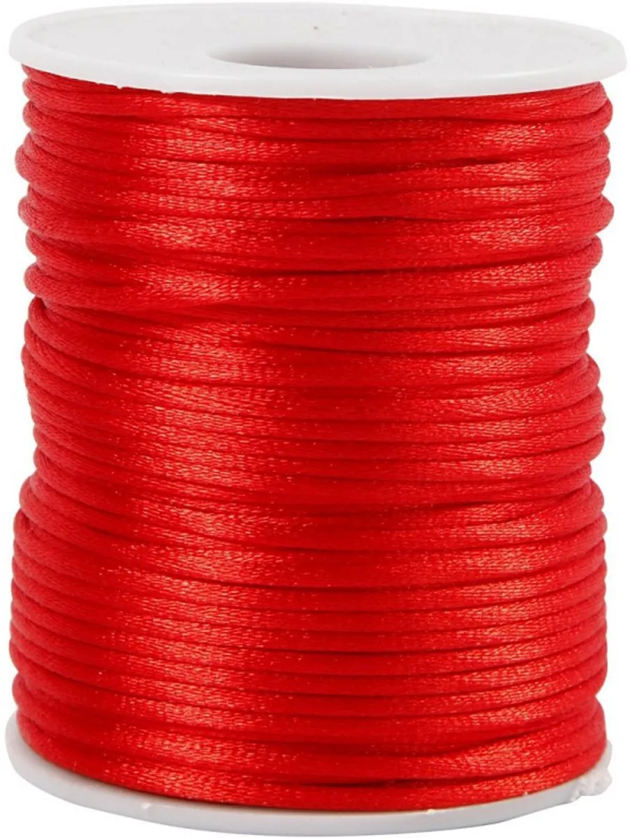 Creativ Company Satijnkoord 2mm Rood