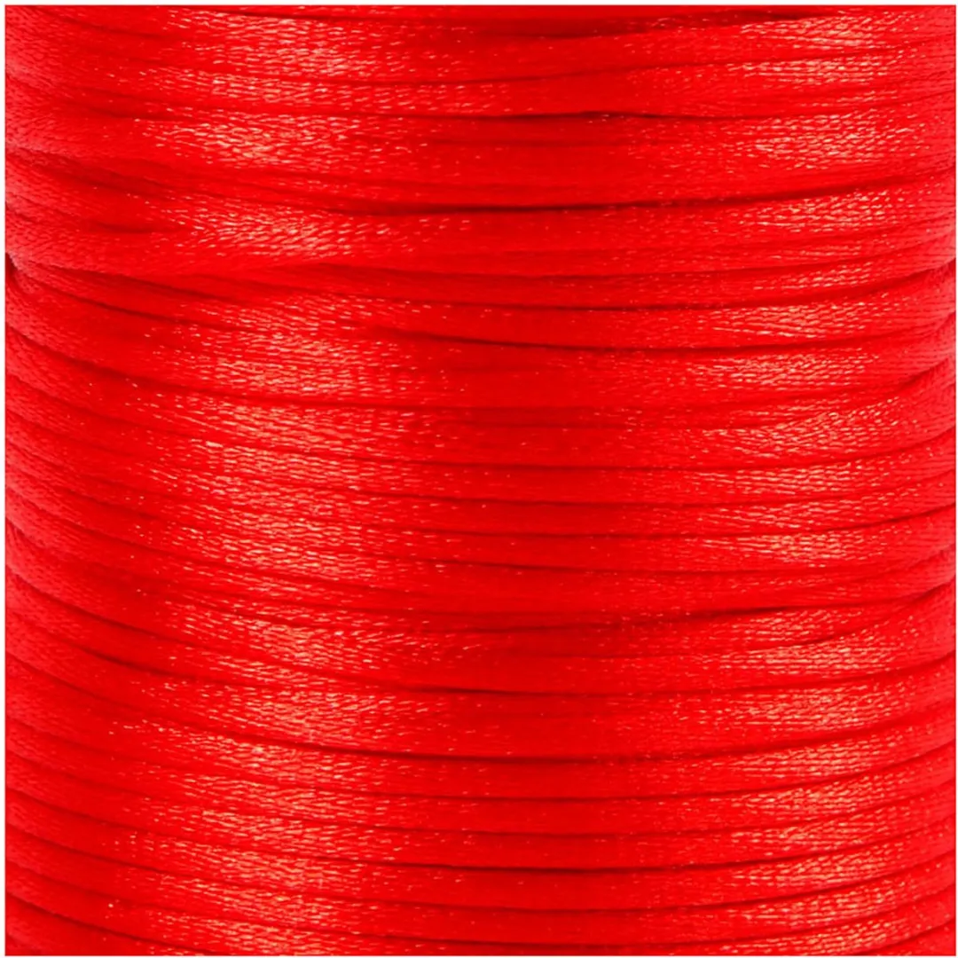 Creativ Company Satijnkoord 2mm Rood - 50m