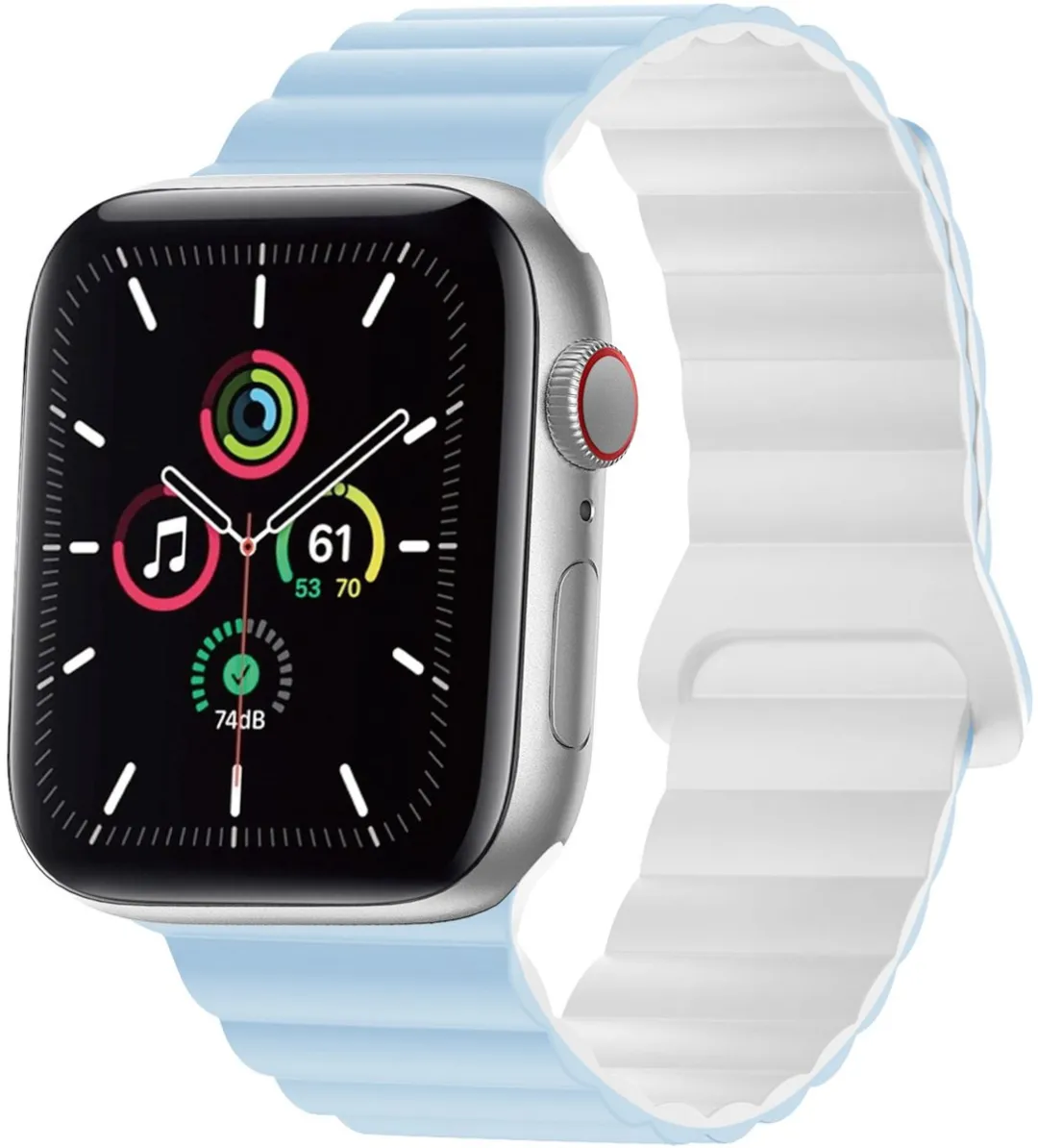 Imoshion Magnetisch Siliconen Bandje Apple Watch 44-49mm