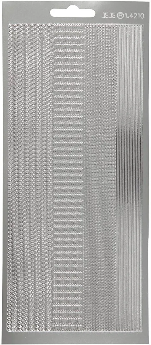 Creativ Company Zilver Randstickers - 10x23cm