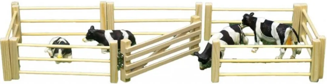 Kids Globe Houten Hekken 1:32 - 6 Stuks