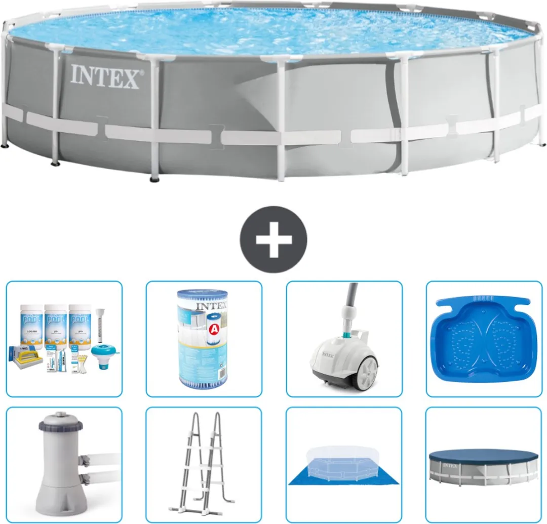 Intex Rond Prism Frame Zwembad 457x107cm