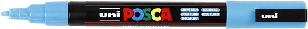Posca PC3M Verfstift - Lichtblauw