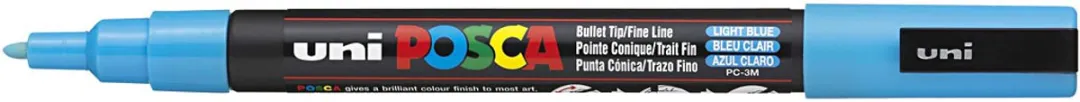 Posca PC3M Verfstift - Lichtblauw