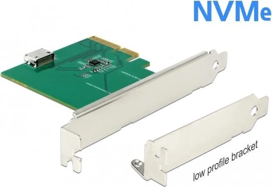 Delock PCIe x4 naar OCuLink SFF-8612 Kaart - Low Profile