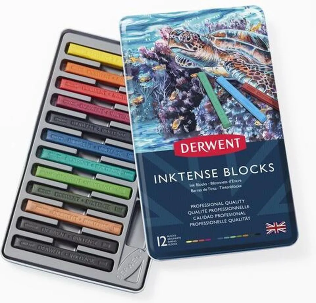 Derwent Inktense Blocks - 12 Stuks Divers