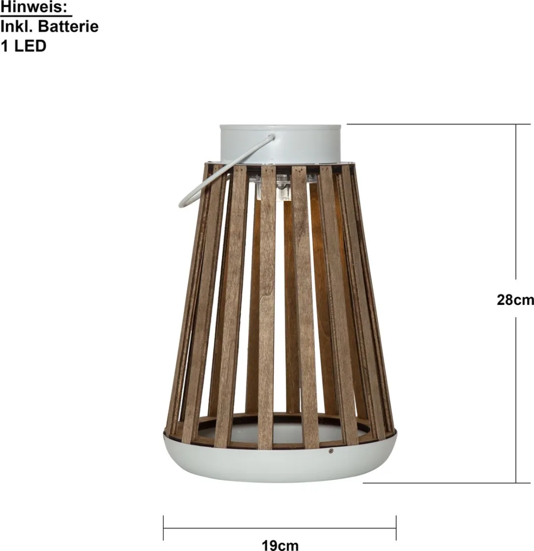 Star Trading Catania LED Zonne-lantaarn - Warm wit - 28cm