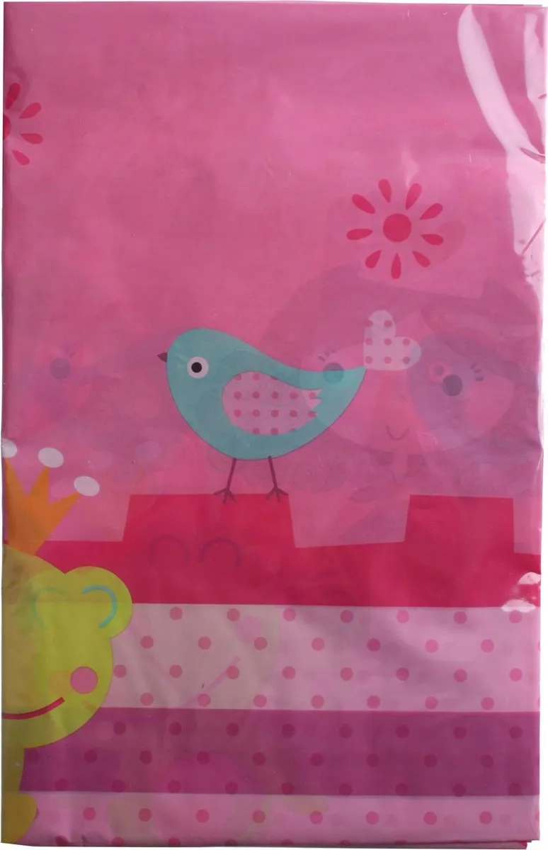 Eddy Toys Tafelkleed Prinses Roze 130x180cm