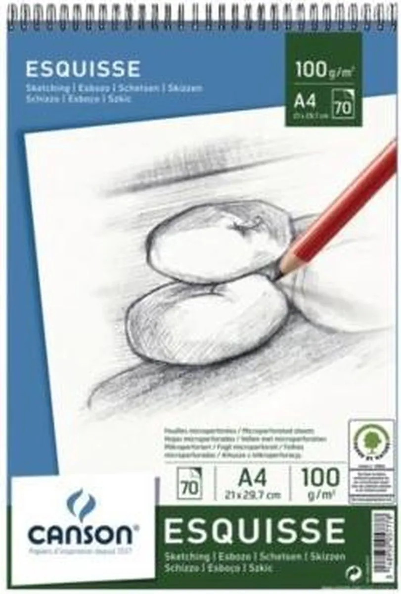Canson Schetsboek A4 70 Vel - 100g Wit