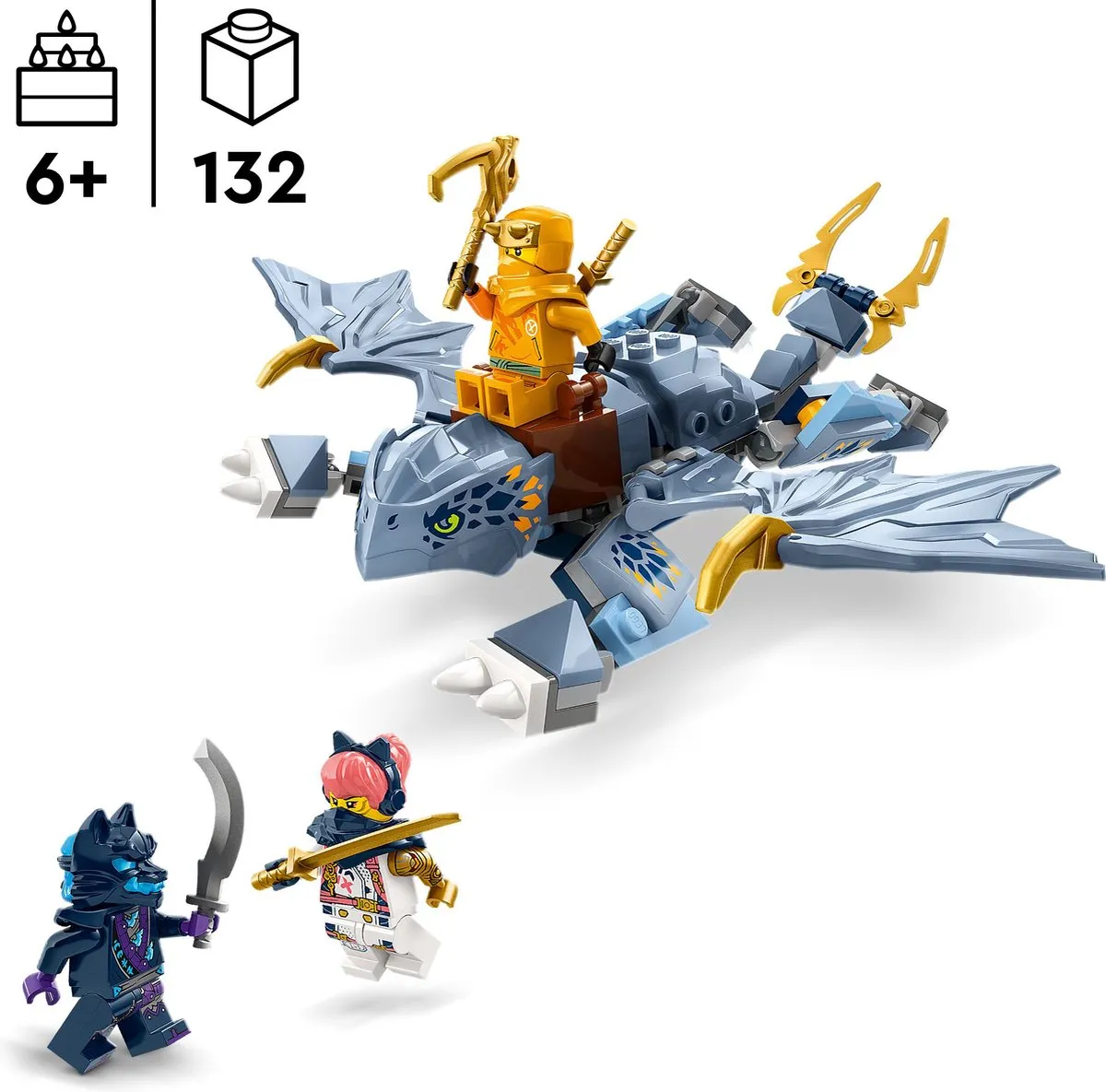 LEGO Ninjago Jonge Draak Riyu 71810 - 132 Stukken