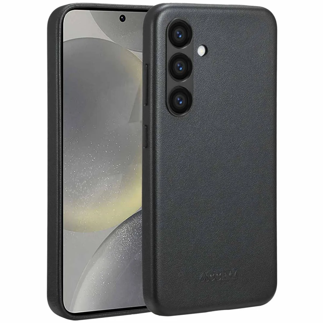Accezz Hoesje Samsung Galaxy S24 - Magnetische Ring Leather Black
