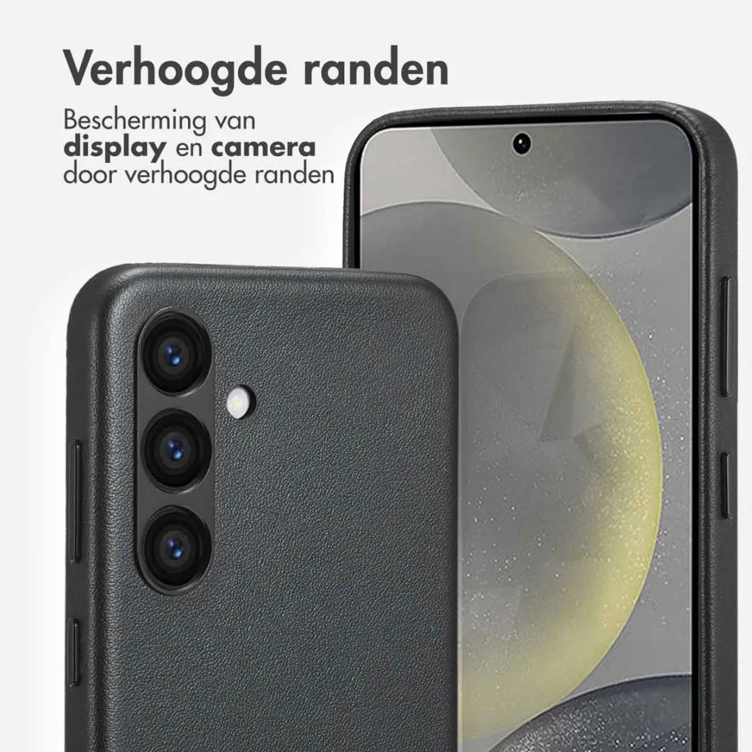 Accezz Hoesje Samsung Galaxy S24 - Magnetische Ring Leather Black