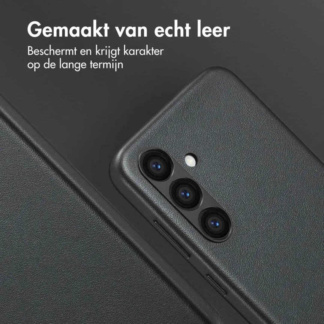 Accezz Hoesje Samsung Galaxy S24 - Magnetische Ring Leather Black
