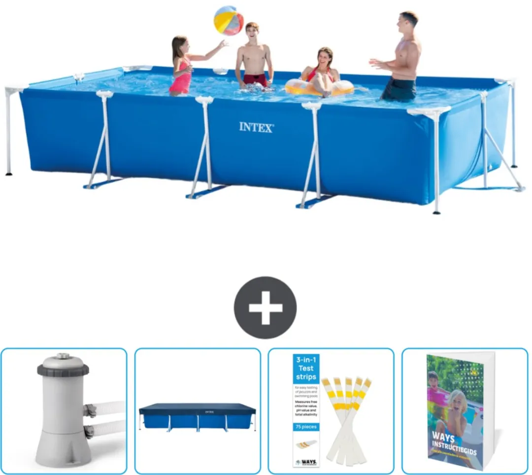 Intex Rechthoekig Frame Zwembad 450x220x84cm