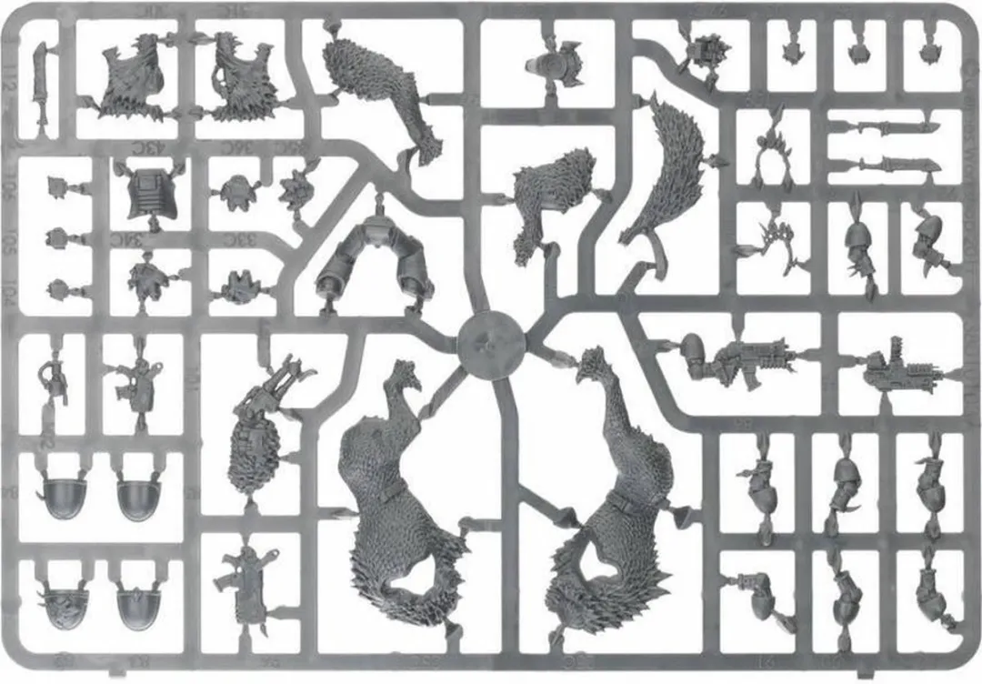 Games Workshop Space Wolves Thunderwolf Cavalry 3 Stuks