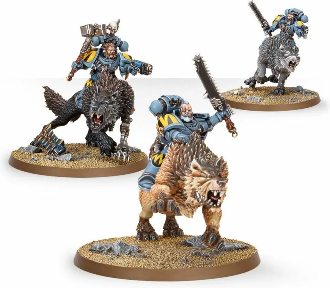 Games Workshop Space Wolves Thunderwolf Cavalry 3 Stuks
