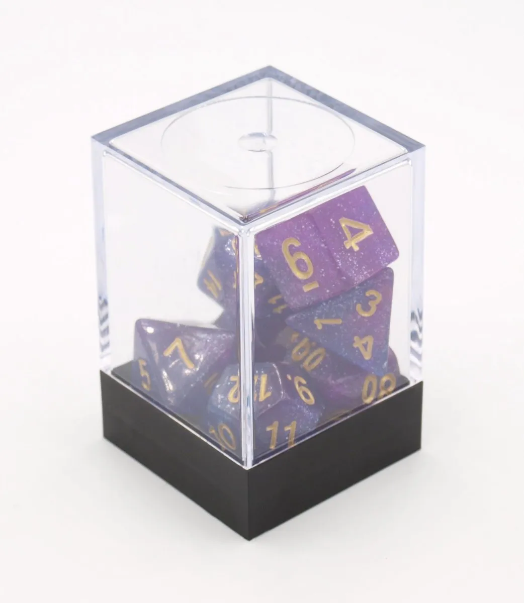 HOT Games Stardust Dobbelstenen Set - 7 Stuks Multicolor