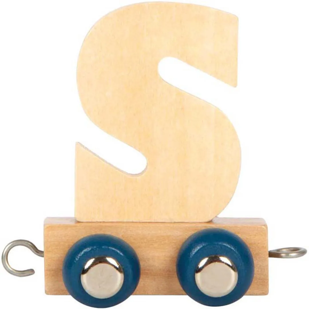 Small Foot Houten Lettertrein Polar S - Multicolor
