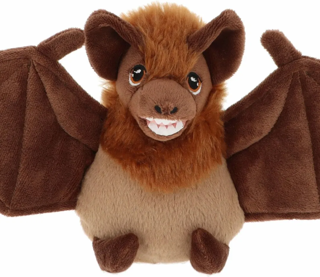 Keel Toys Pluche Vleermuis Knuffel - 3 Stuks - Bruin - 15 cm