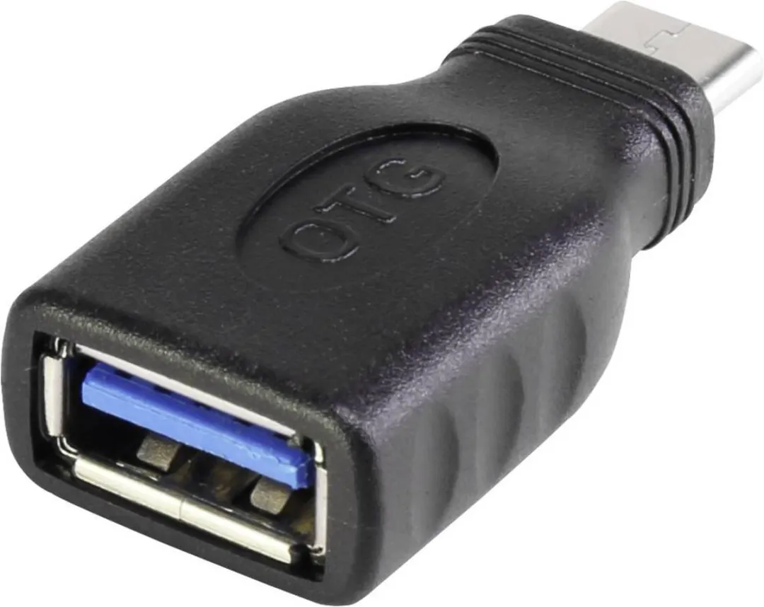 Renkforce RF-3385702 USB-C naar USB 3.0 Adapter - OTG - Zwart