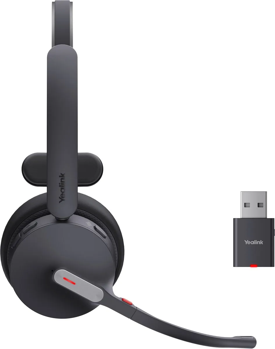 Yealink WH64 Hybrid Mono Headset - Draadloos - Zwart