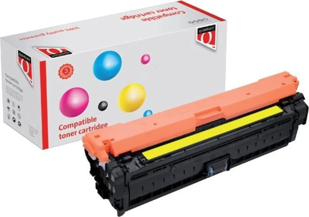 Quantore HP CE742A Tonercartridge Geel