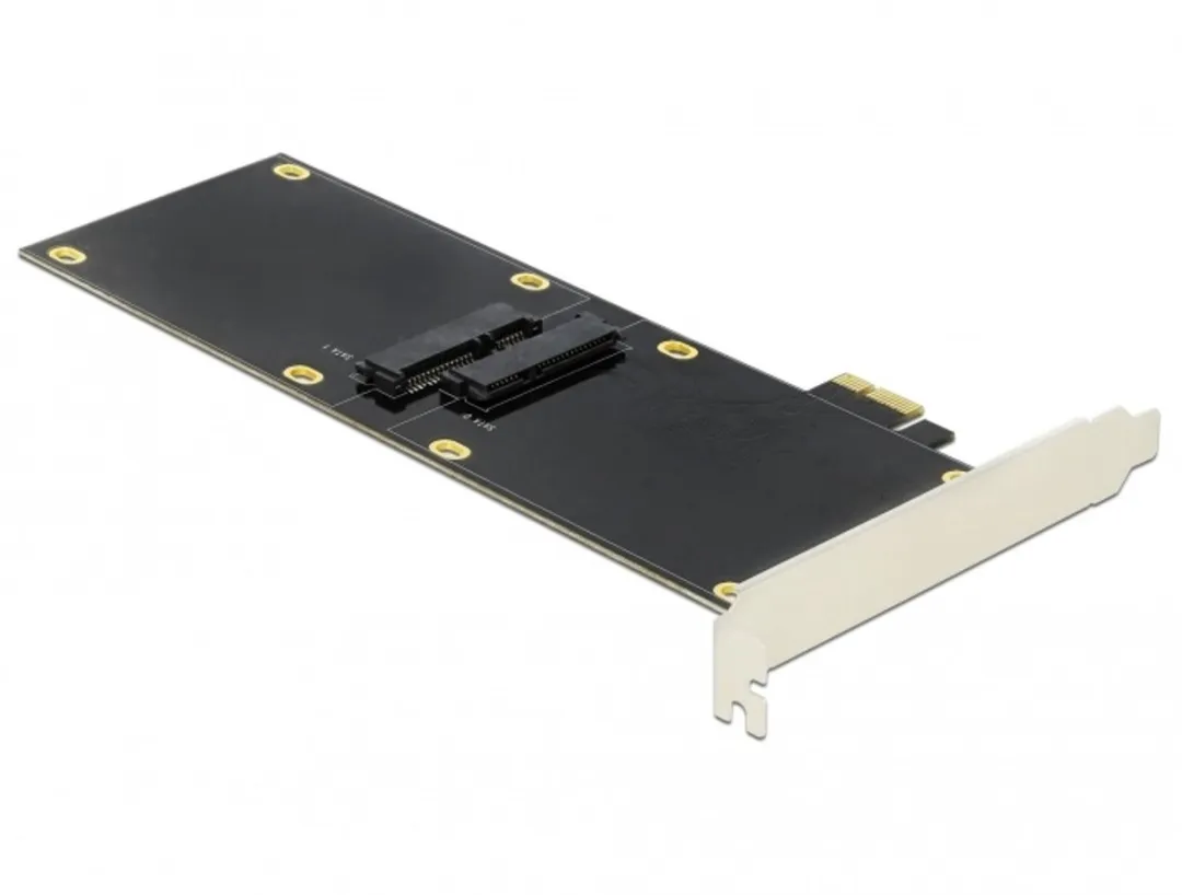 Delock 90349 PCIe Kaart 2x SATA Intern - Zilver/Zwart