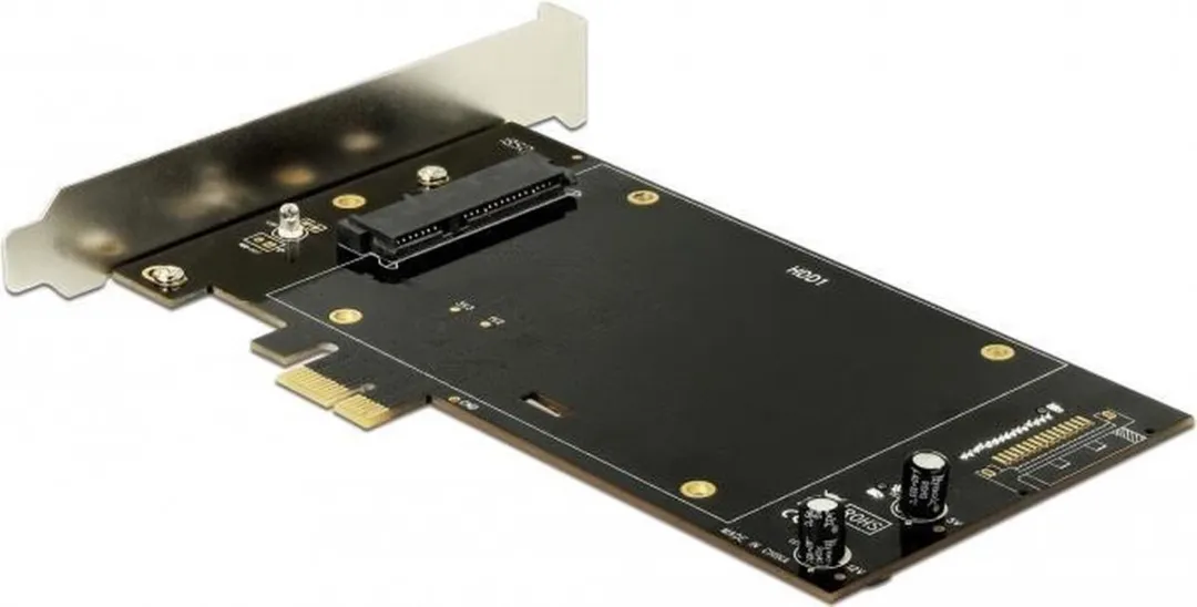 Delock 90349 PCIe Kaart 2x SATA Intern - Zilver/Zwart