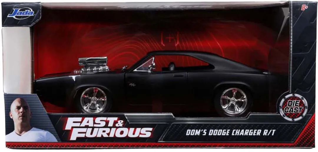 Jada Fast&Furious 1970 Dodge Charger 1:24 - Zwart