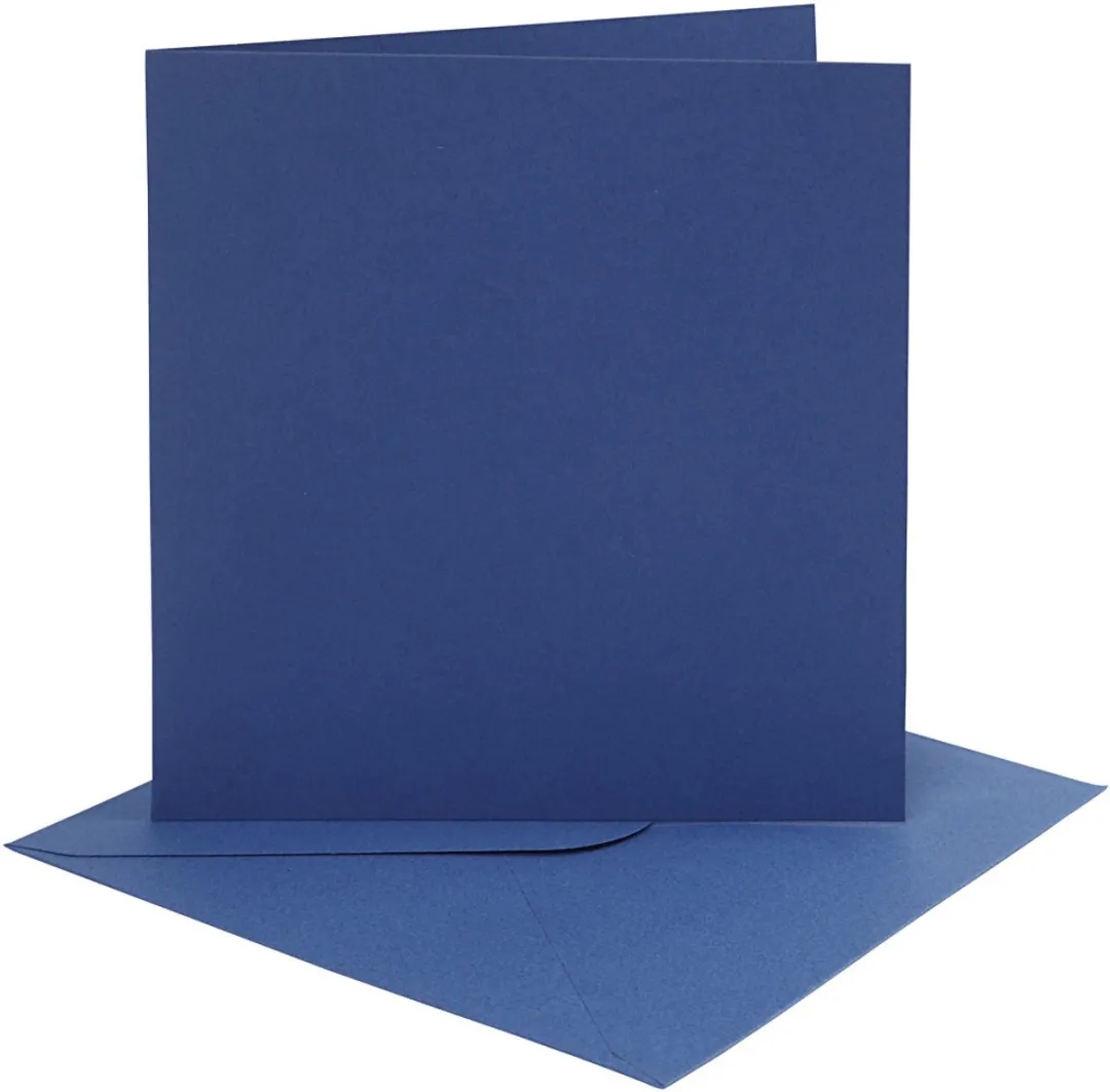 Creativ Company Kaarten & Enveloppen 15x15cm Blauw