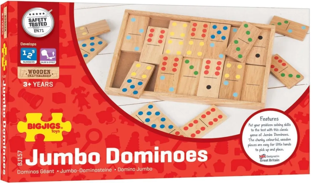 BIGJIGS Jumbo Domino BJ157 - 29 Stukken