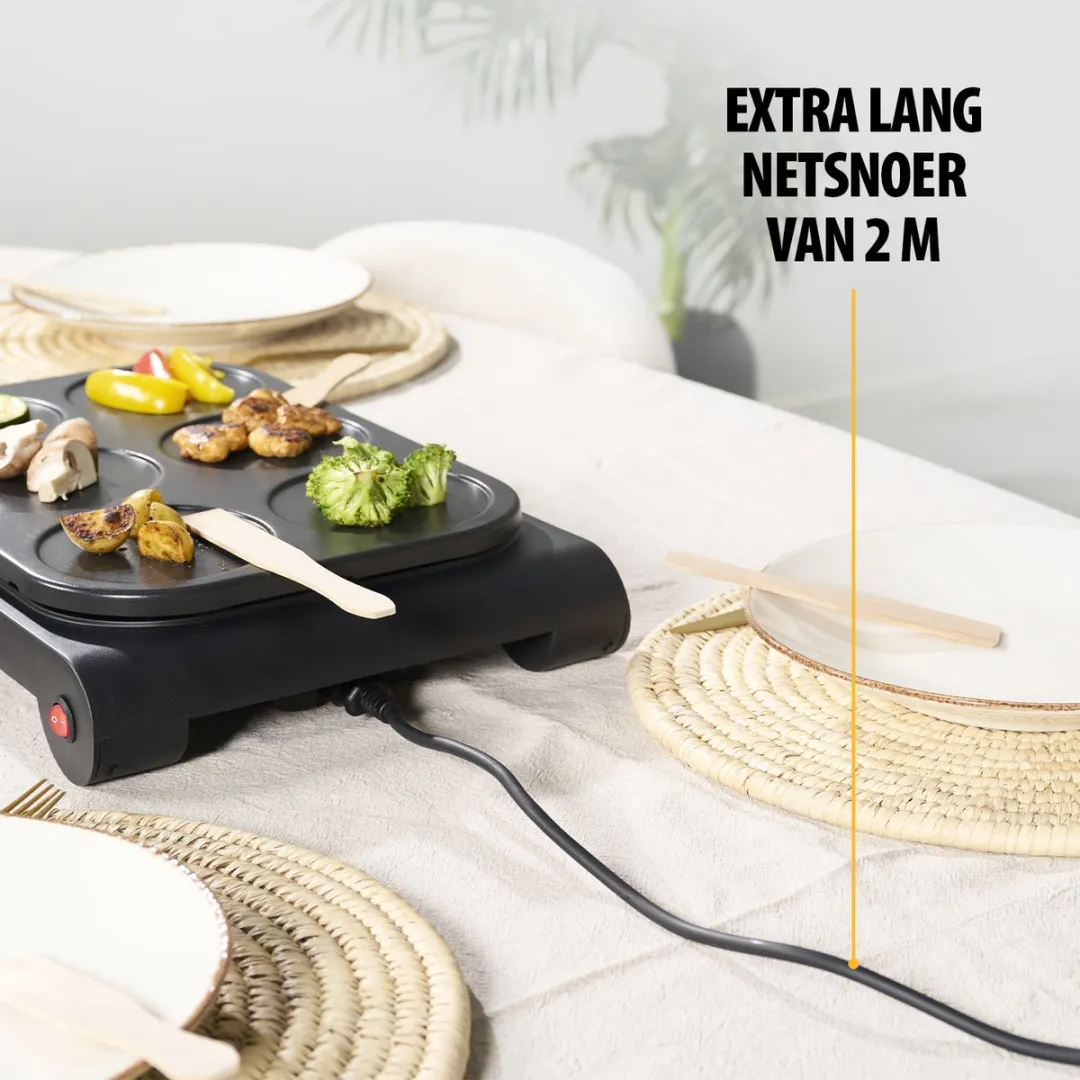 Tristar Gourmetset BP-2827 Wokset & Pannenkoekenmaker 1000W - 6 Personen - Zwart - afbeelding 6 van 6