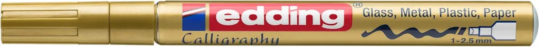 edding 753 Glanslakmarker Kalligrafie Goud