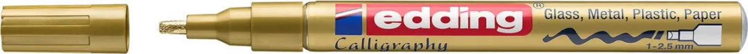edding 753 Glanslakmarker Kalligrafie Goud