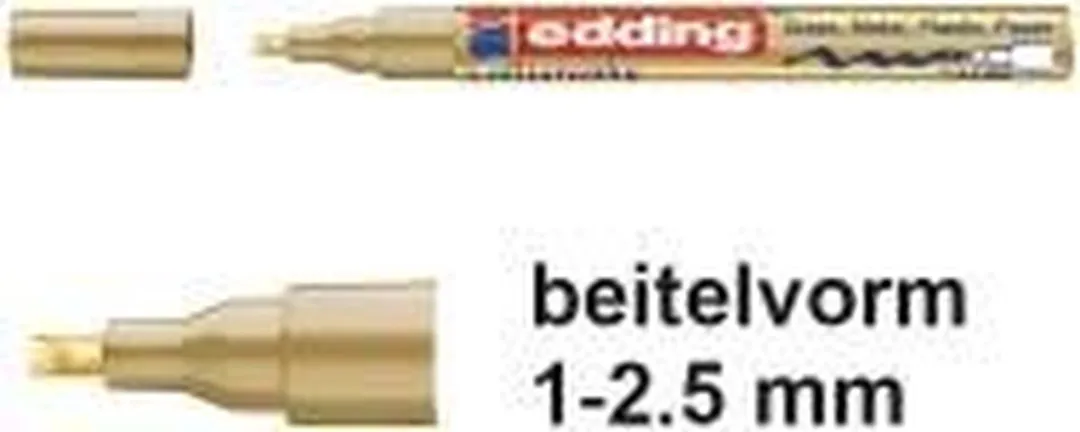 edding 753 Glanslakmarker Kalligrafie Goud