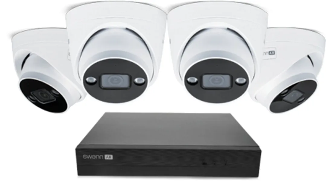 Swann AdvancedX SWNVK-8ADVANX4D-EU Beveiligingscamera's 4K - 4 Camera's - 1TB NVR - Wit