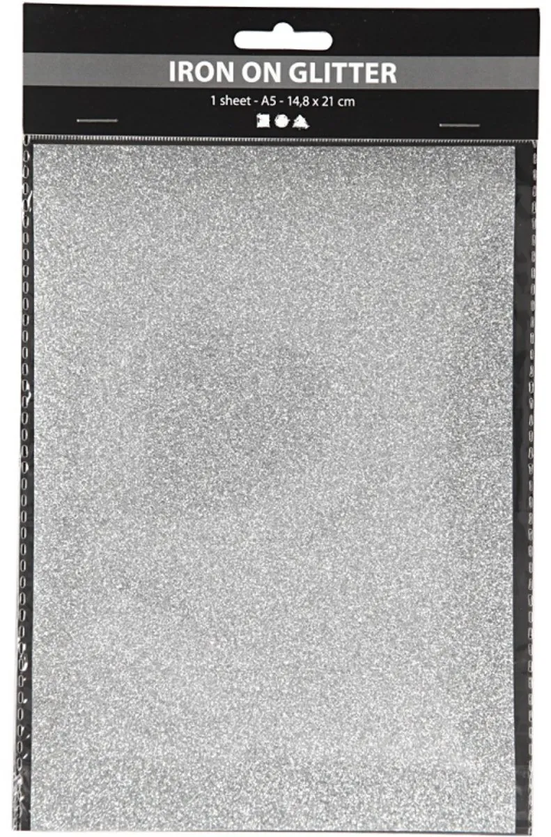 Creativ Company Opstrijkfolie Zilver 14x21cm