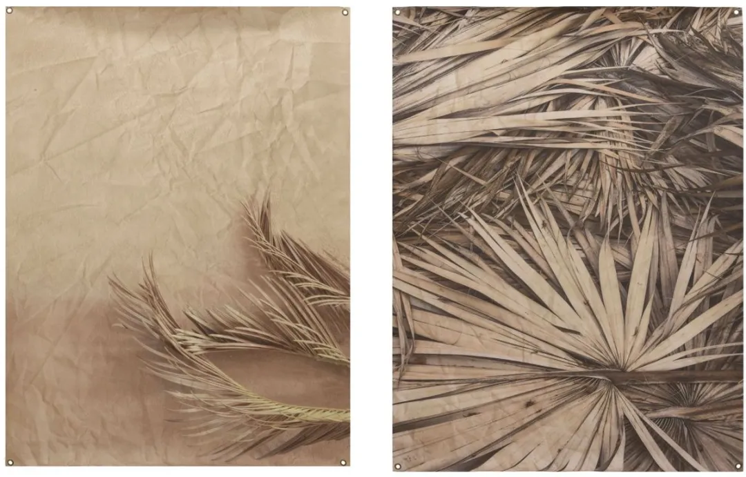 Decoris Wanddoek 90x120cm - 2 Stuks Beige