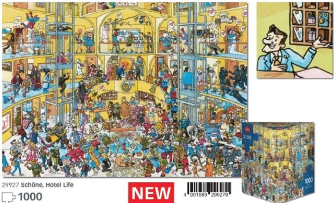 Heye Puzzel Hotel Life 1000 - 10003 Stuks - Multicolor