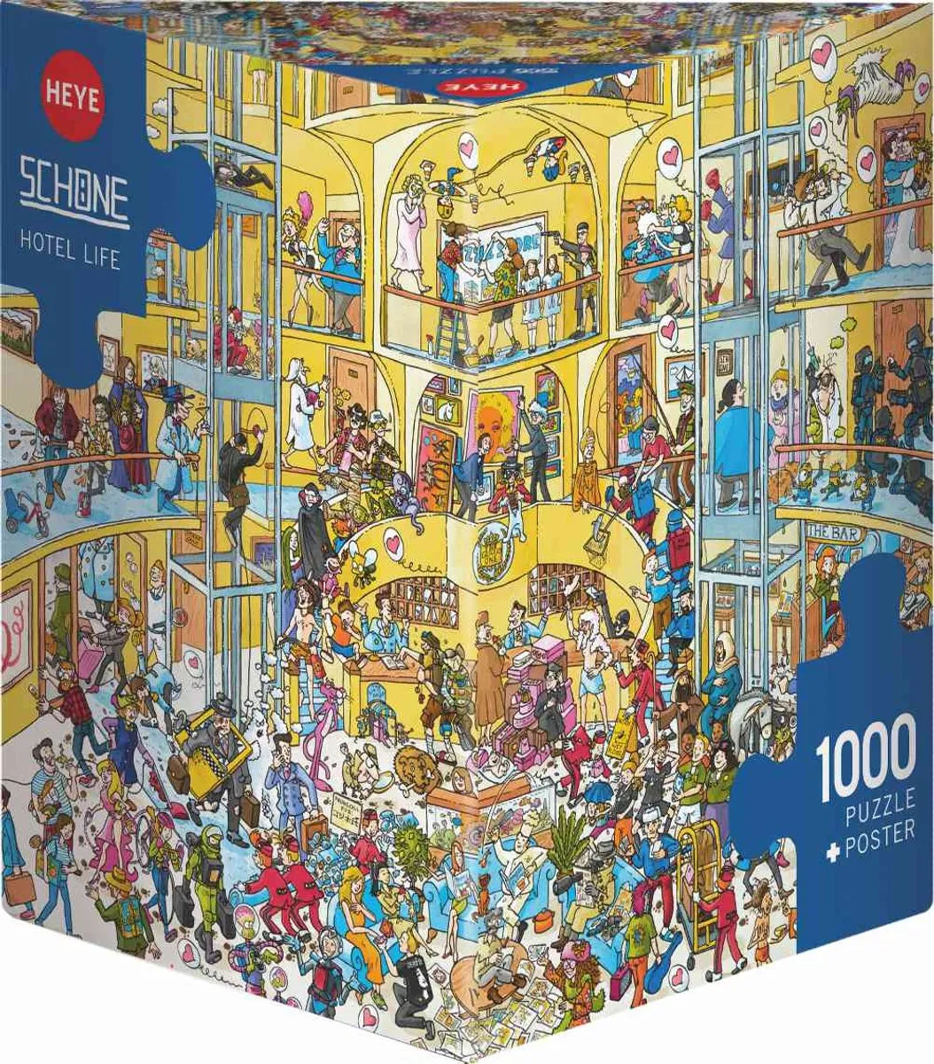 Heye Puzzel Hotel Life 1000 - 10003 Stuks - Multicolor
