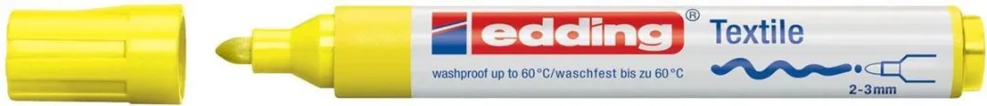 edding 4500-65 Textielmarker - Fluoriserend Geel - afbeelding 4 van 4