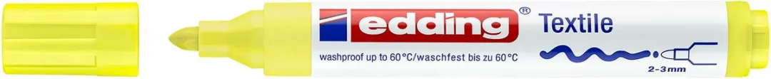 edding 4500-65 Textielmarker - Fluoriserend Geel - afbeelding 2 van 4