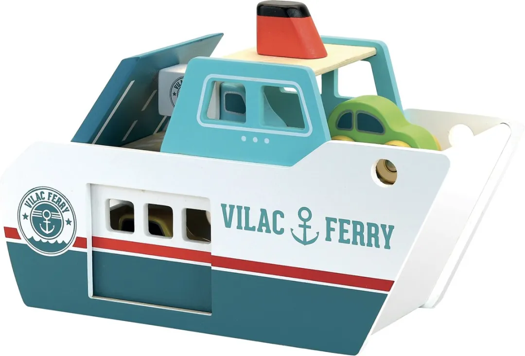 Vilac Ferry Boot Vilacity Houten Boot 83.2368 - Blauw