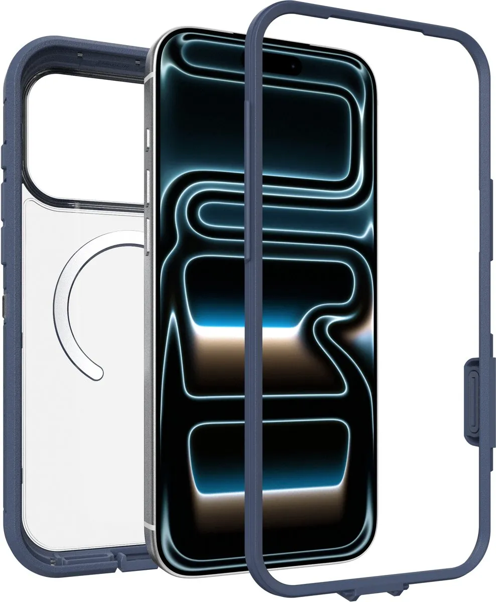 OtterBox Defender Pro XT 77-98532 iPhone 17 Pro Max Hoesje - Blauw/Transparant