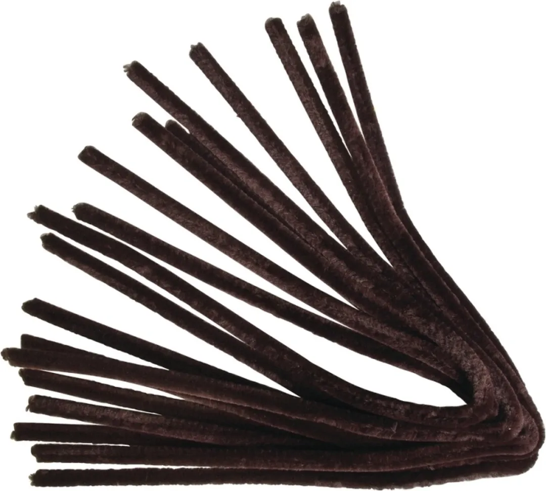 Rayher Chenilledraden Bruin 10 Stuks