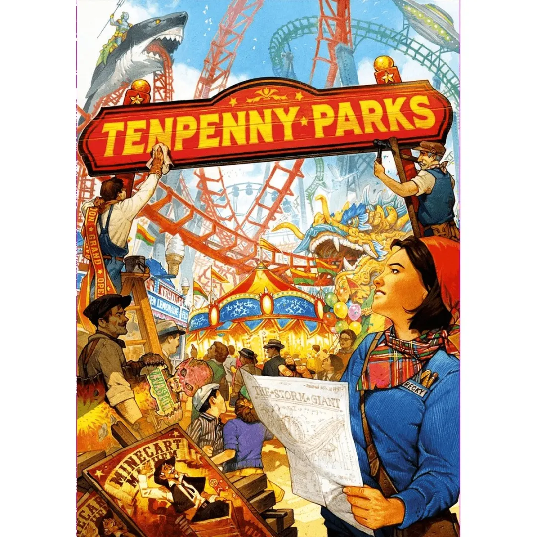 Tenpenny Parks - Bordspel voor 2-4 spelers - Themapark bouwspel