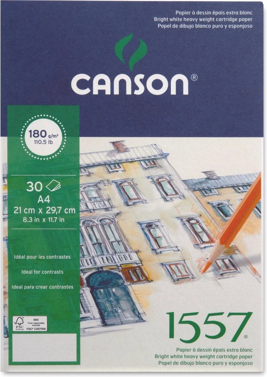 Canson Tekenblok A4 30 Vel
