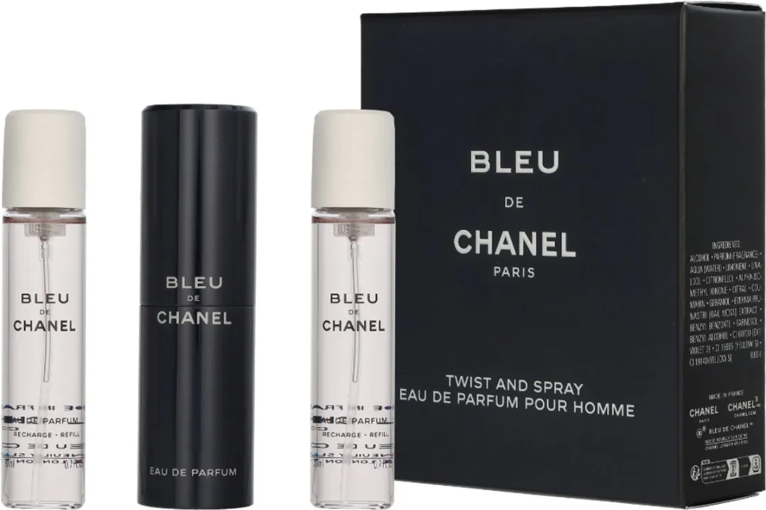 Chanel Bleu de Chanel Twist and Spray 60ml - 1x Hervulbaar + 2 Navullingen