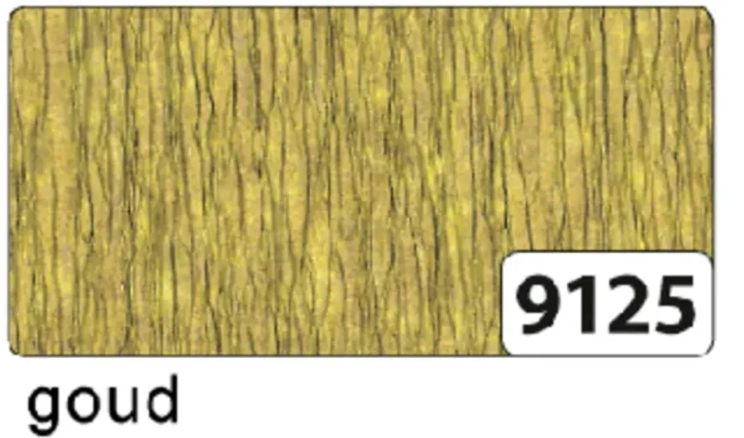 Folia Crepepapier Goud 5 Stuks - 50x250cm