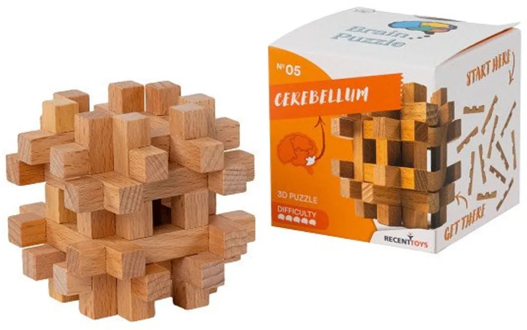 Recent Toys Brain Puzzle 5 Houten Breinbreker - 791143